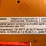 Vintage PTT Phone Telic t75 Orange from 1975