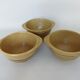 3 ear bowls in Sarreguemines sandstone