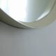 Circular mirror in "cream" laqué wood France circa 1960 68cm