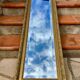 Napoleon III bevelled ice mirror 132x42cm