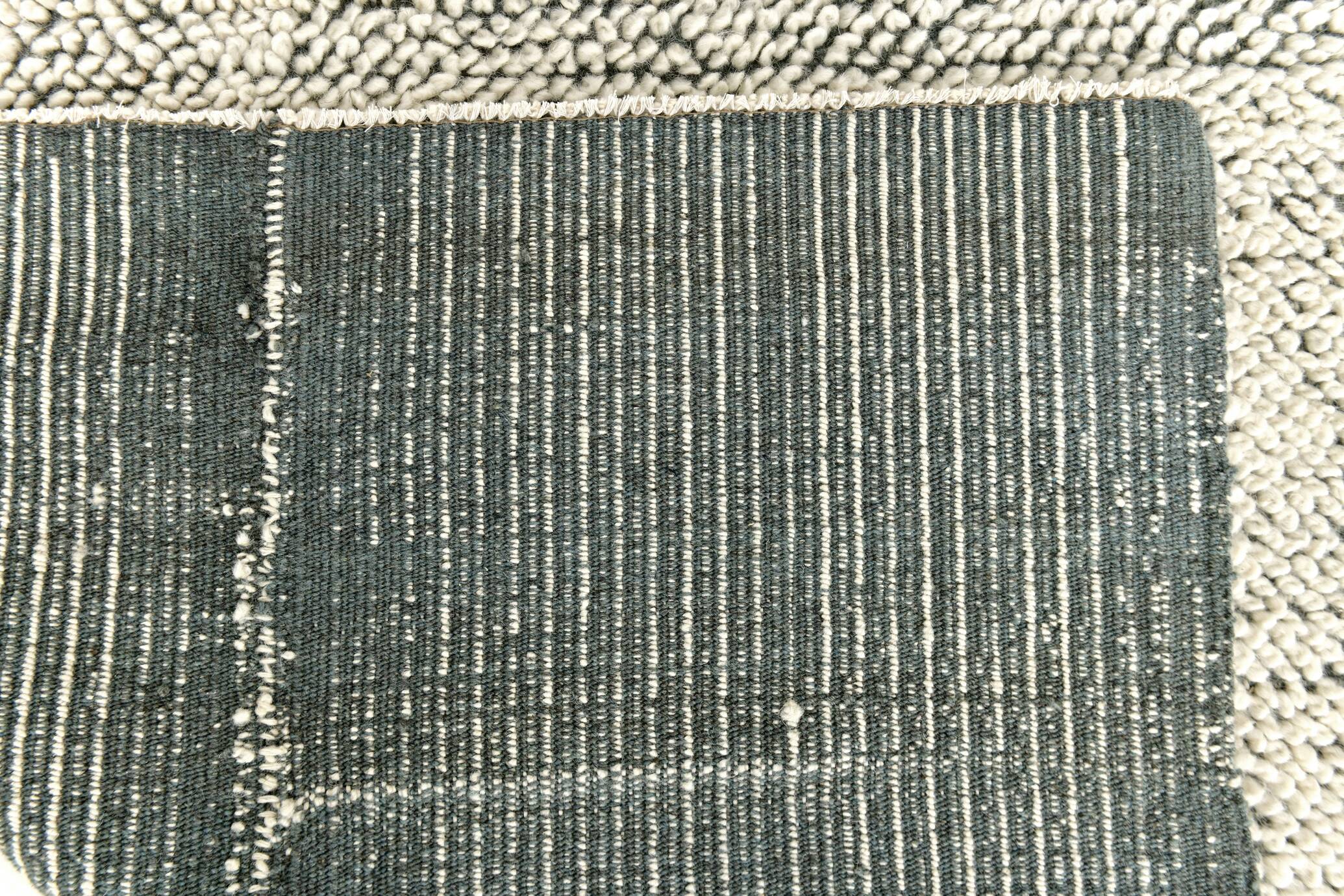 8x10 Kilim Rug, 8x10 Gray & Beige Contemporary Kilim Rug, 253x303Cm