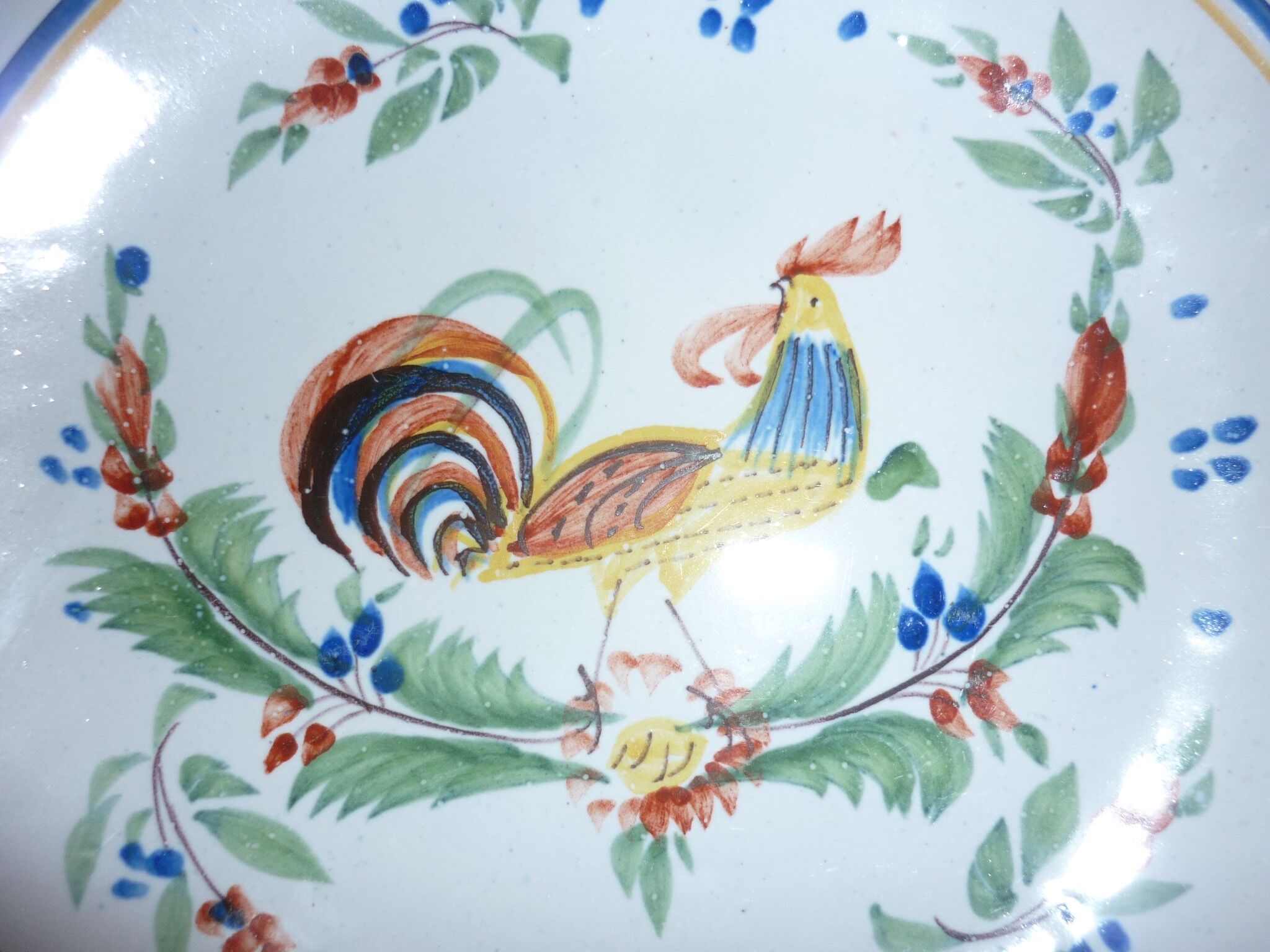 Set coffee-tea rooster decorations