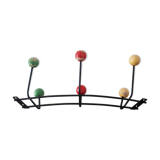 Coat rack, wooden ball hooks