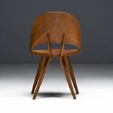 Chaises de salle à manger en contreplaqué, Italie, années 1950