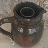 Refreshing carafe in glazed ceramic and vintage cork stopper