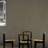Set of 4 'Thema' chairs in pine by Yngve Ekström, Swedese, Modern Swedish, 1954