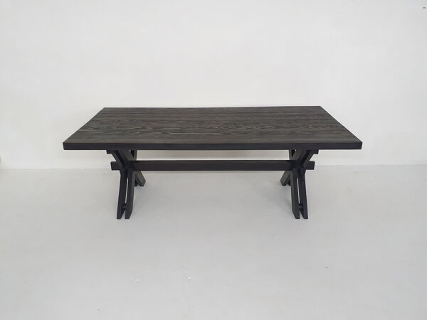 Table à manger sur mesure par Johannes Blesgen Allemagne années 1970