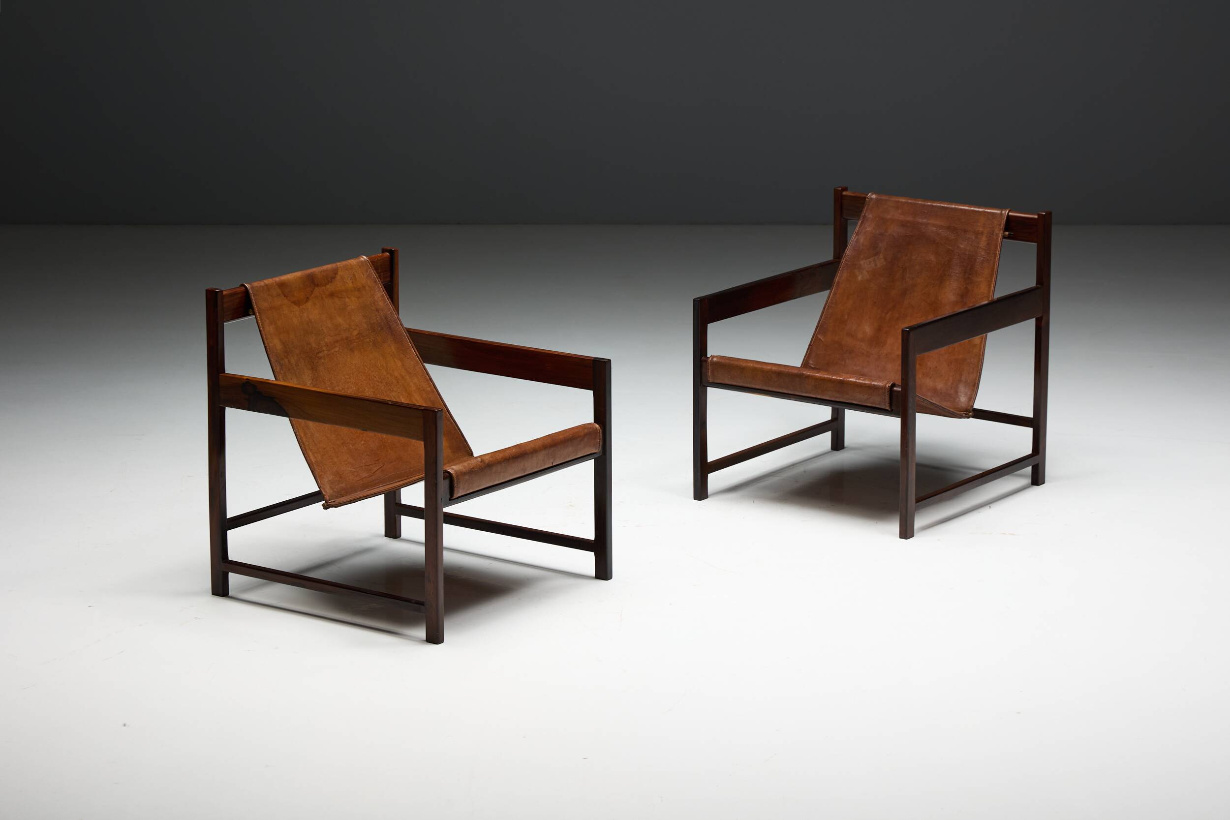 Lia lounge chairs by Sergio Rodrigues, Brazil, 1962