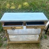 Provençal console – 2 drawers & shelves