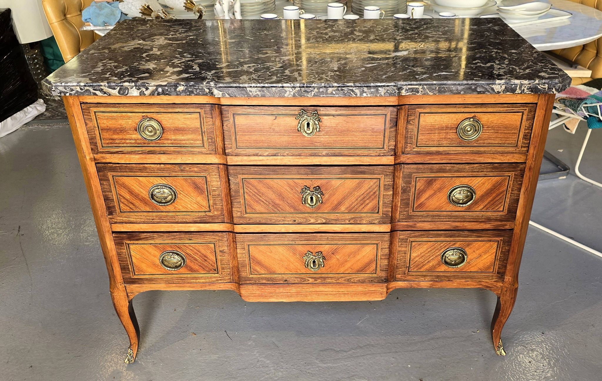Transitional commode, mid-18th century.