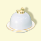 Silver-grey butter dish porcelain Limoges