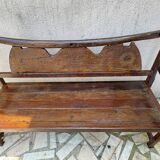 Banc de Jardin en Teck Recyclé - Wagon (2 pièces disponibles)
