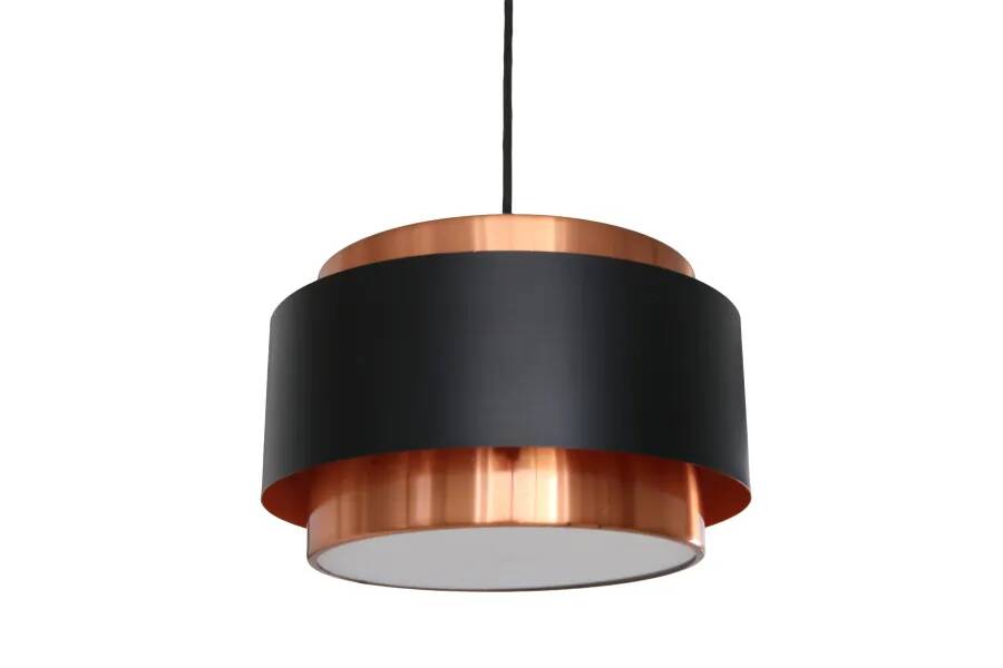 Lampe suspendue Saturn en cuivre Jo Hammerborg par Fog and Morup