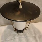 Plafonnier métal laiton vintage 50'