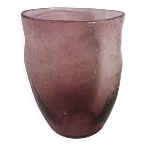 vase verre bullé artisanal