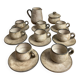 Coffee service, ceramic, Félix Céram, Vallauris
