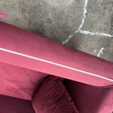 Velvet armchair, lipstick. (la redoute interieurs)