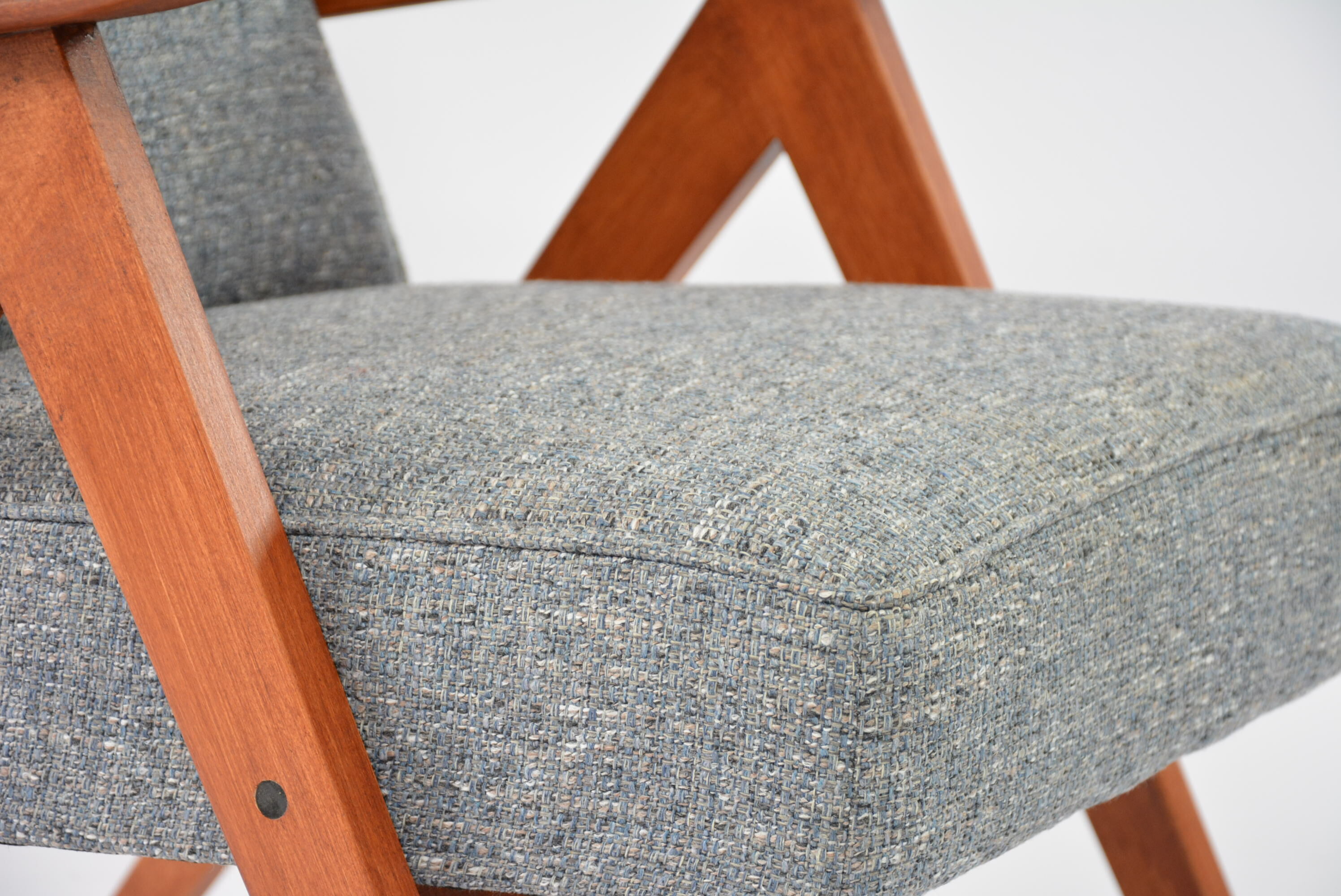 Armchair kompas blue gray mottled