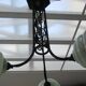Wrought iron luster 3 branches day offpasped