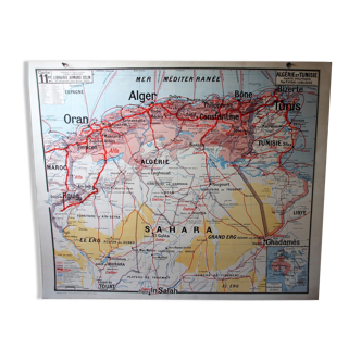 Carte scolaire ancienne Vidal Lablache