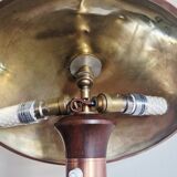 Art Deco style articulated lamp - Wood and brass - 1930s period