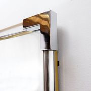Wall mirror in lucite and chrome, 1970s