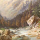 Mountain Landscape, Oil Painting On Board