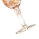 Coloured footed glass Anna Hutte model Asti, Germany