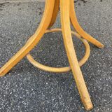 Antique French Art Deco Parrot Coat Rack Curved Wood Baumann