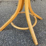 Antique French Art Deco Parrot Coat Rack Curved Wood Baumann