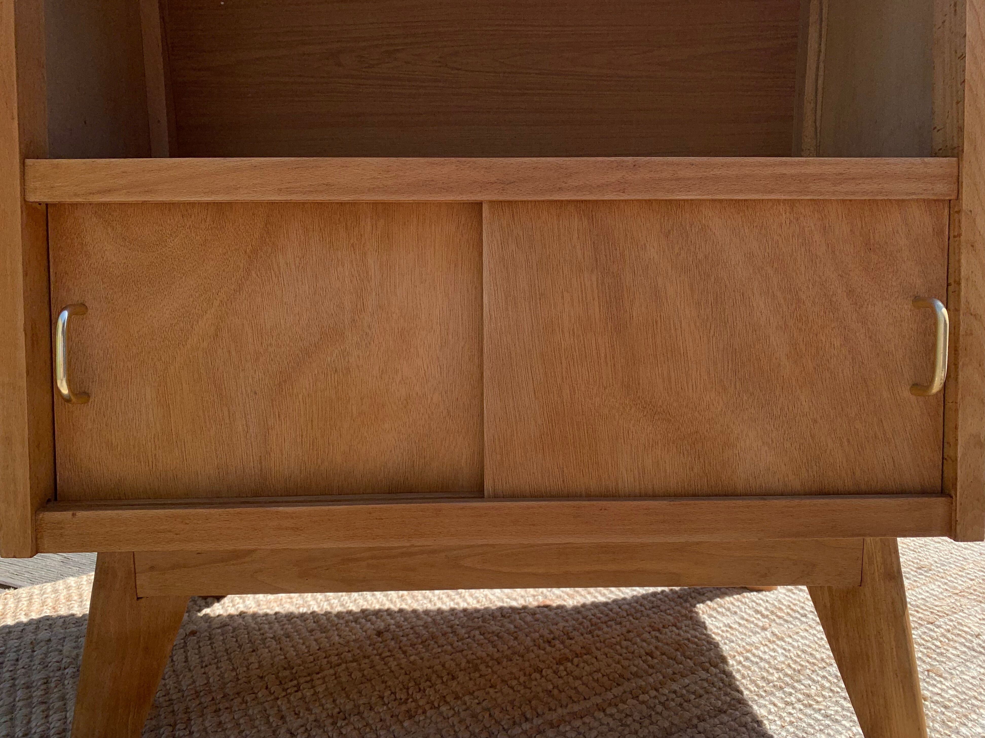 Vintage compass foot bookcase