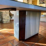 White Carrara marble table from the 70s