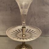 Centerpiece cup enhanced vase cornet crystal Val Saint Lambert late nineteenth