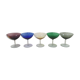 Suite of 5 Italian champagne glasses 1960