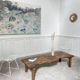 Table basse ancien établi de joaillier 1900