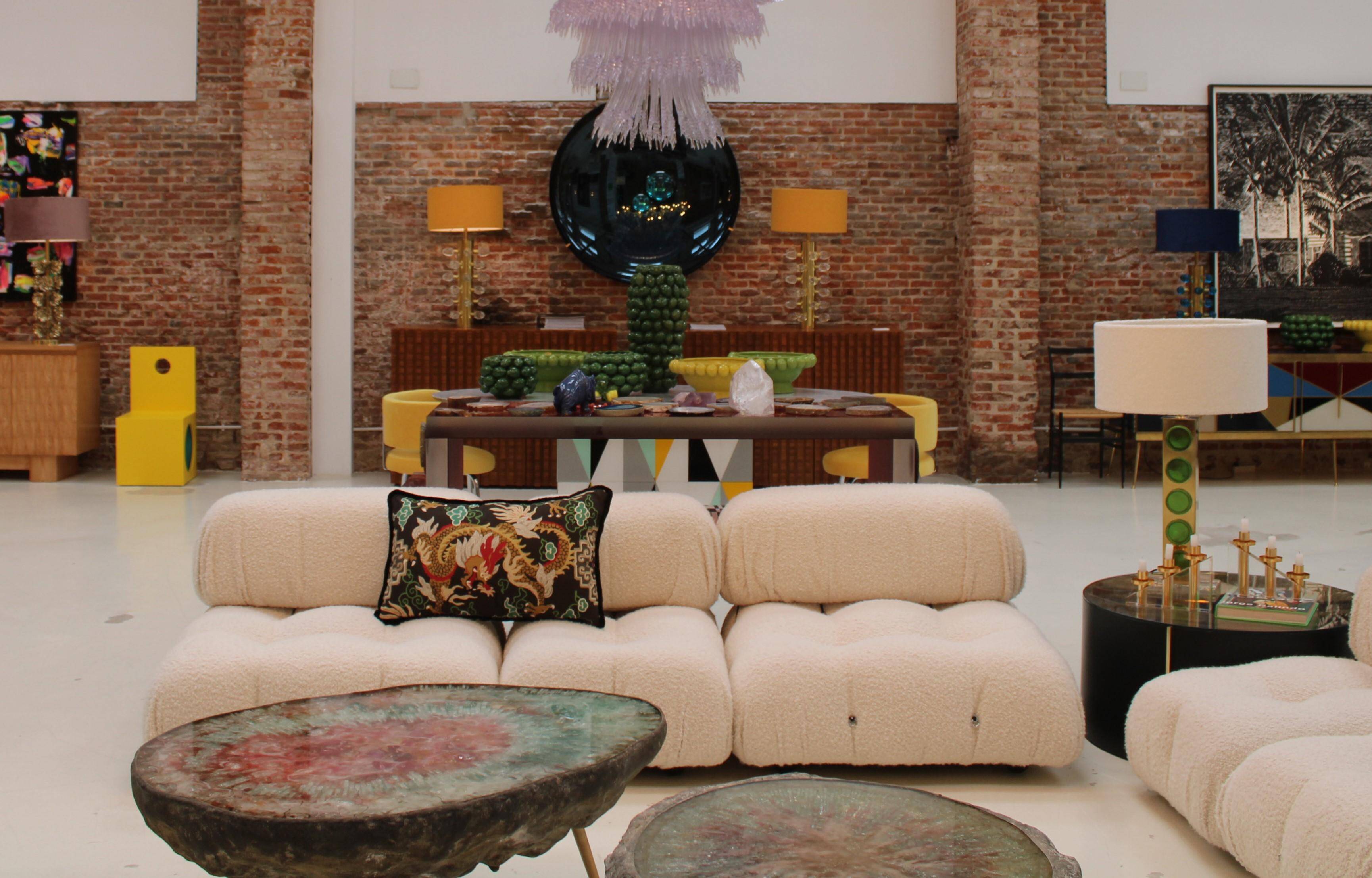 White Modular Sofa Model Camaleonda Designed By Mario Bellini. Italy 1970