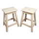 Pair of old farm stools