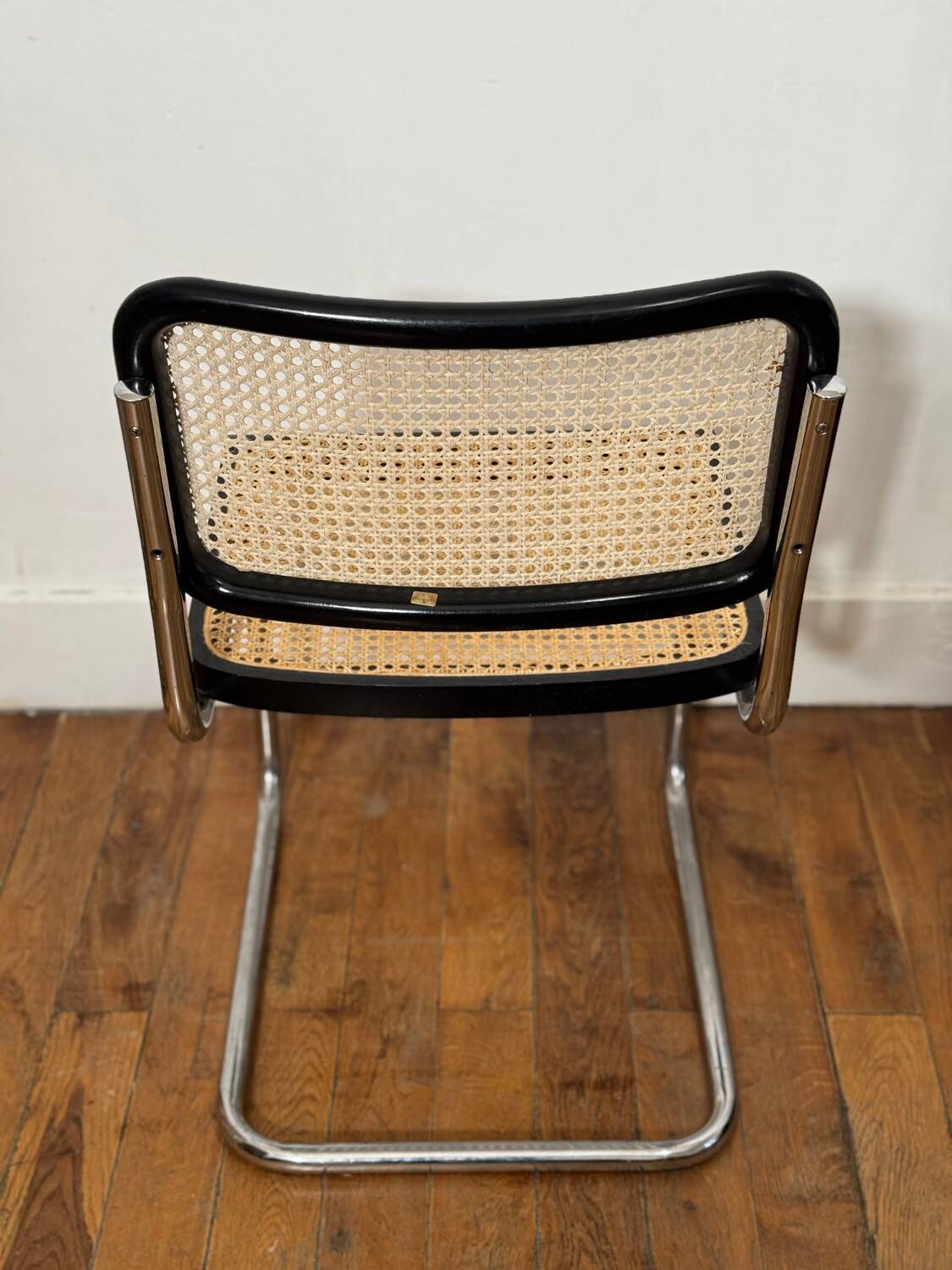 Marcel Breuer black chair B32 Cesca made in Italy