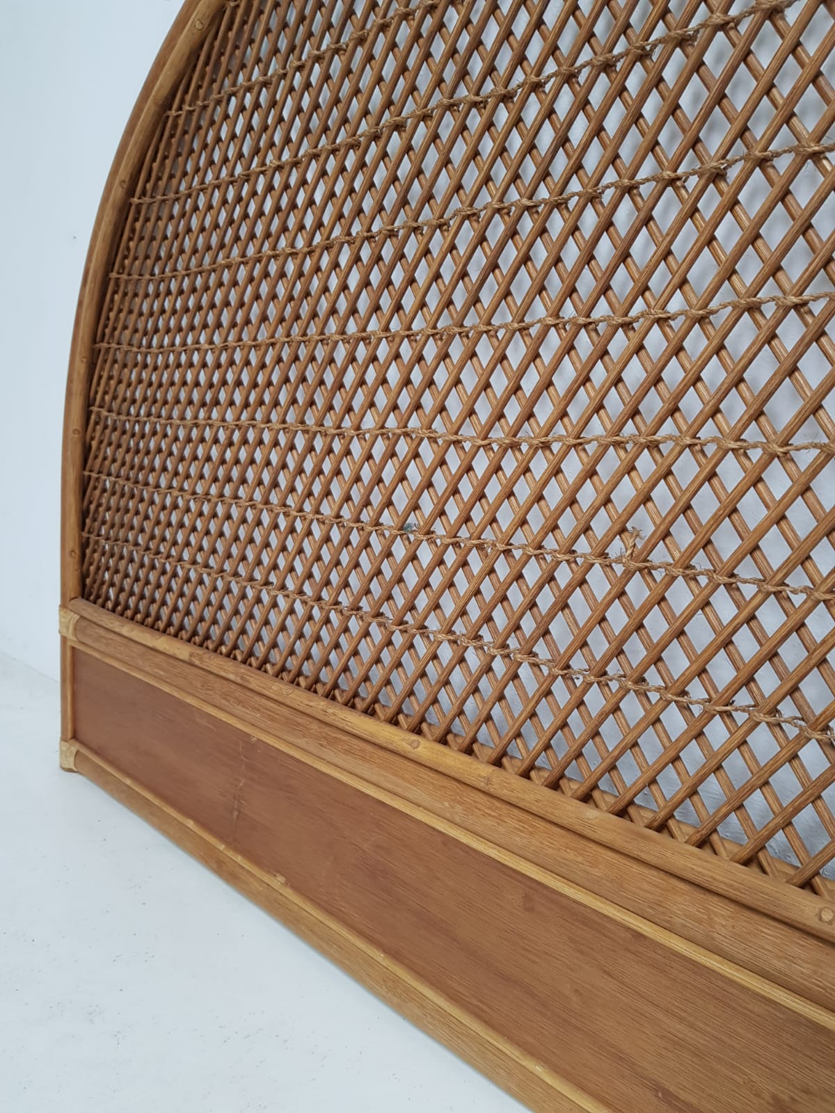 Vintage rattan headboard