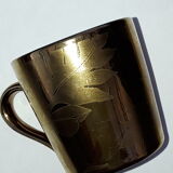 Set of 6 coffee cups with saucers