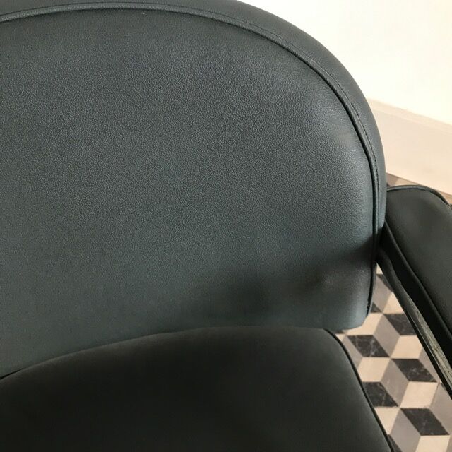 Fauteuil de bureau industriel skaï gris