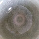 Set of 4 handmade ceramic bowls – celadon glaze & raku style