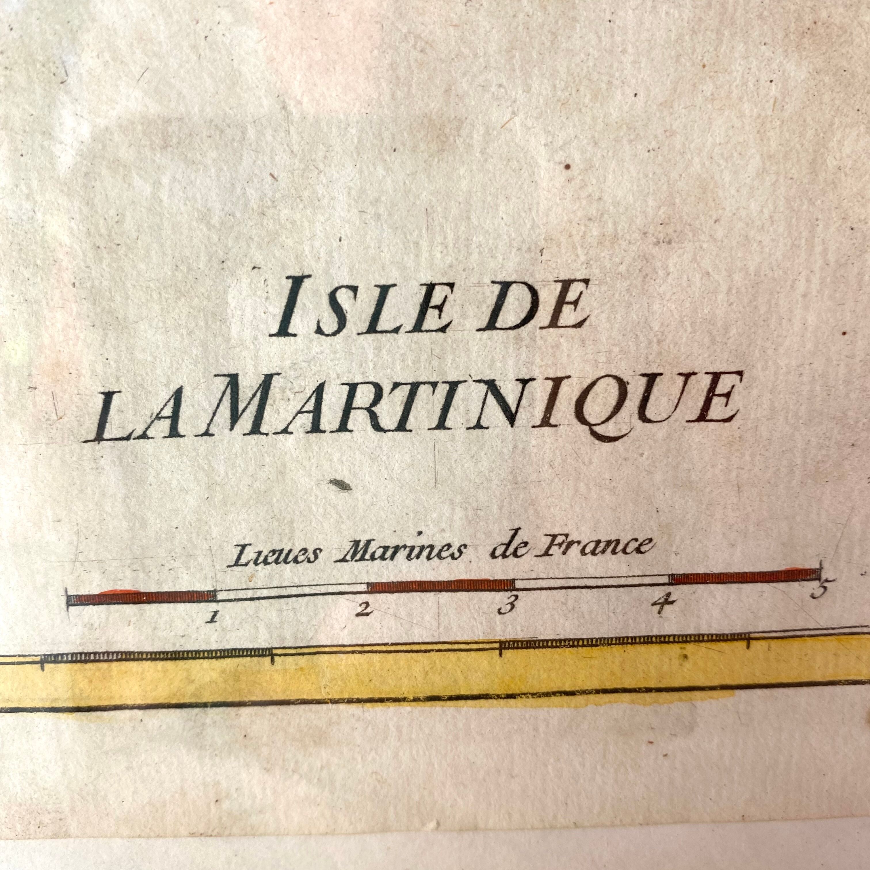 Old map Martinique
