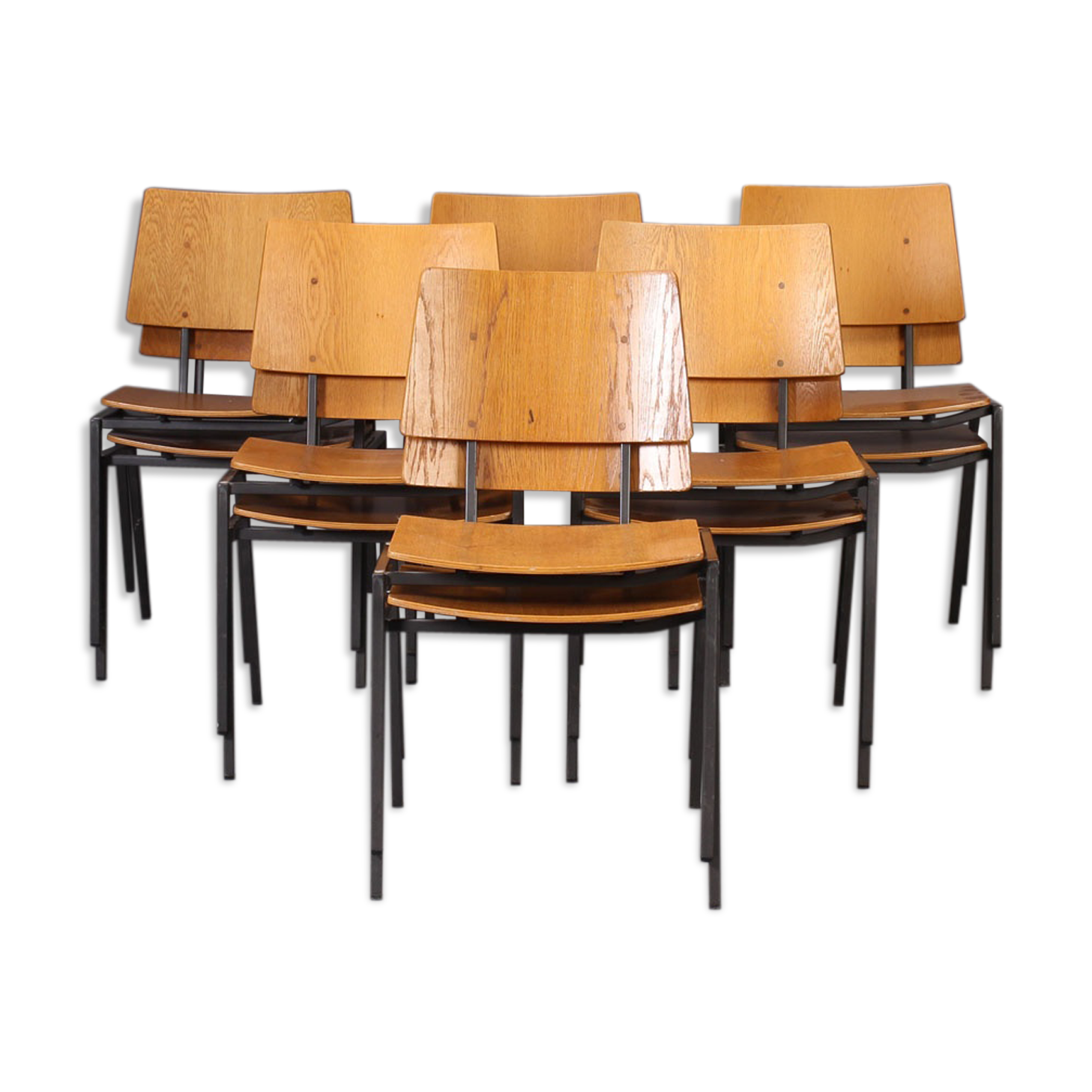 Lot de six chaises scandinave