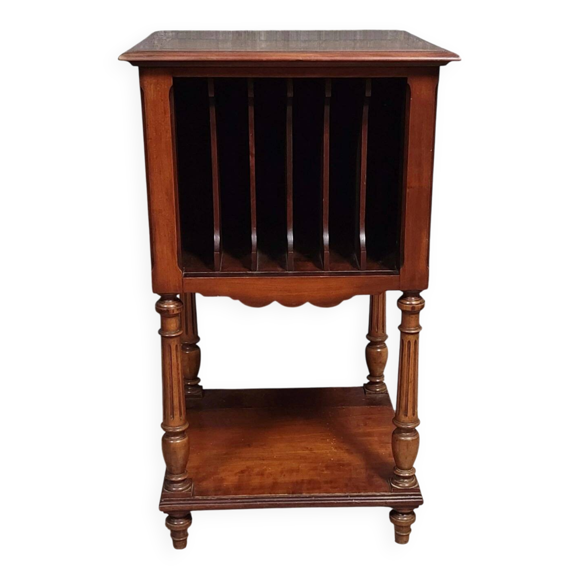 Vintage furniture: 20th-century solid cherry wood music cabinet