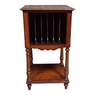 Vintage furniture: 20th-century solid cherry wood music cabinet