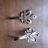 Vintage brass hooks