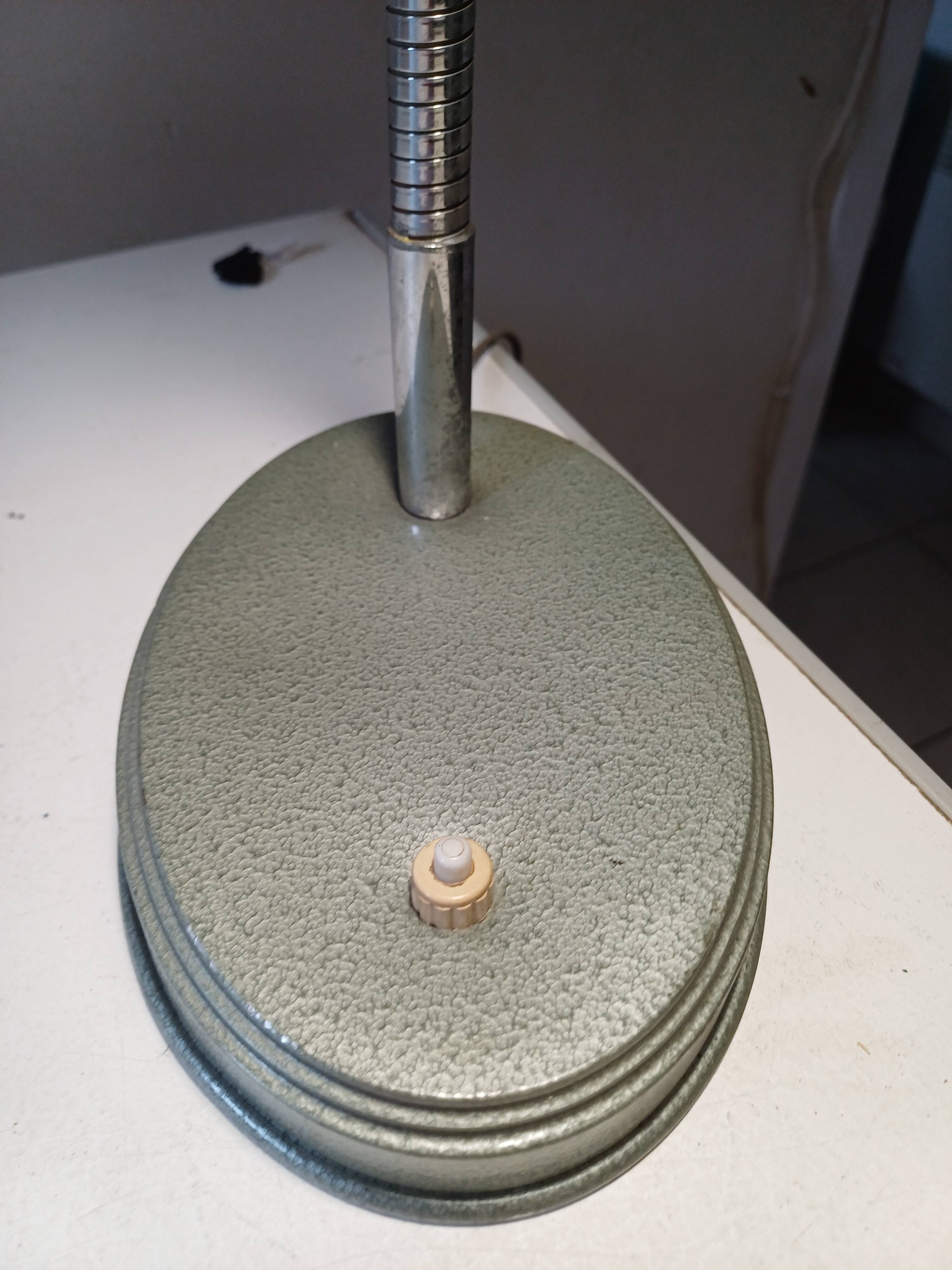 60s Green Metallic Lamp