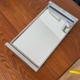 Antique rectangular tray in silver and mirror color
