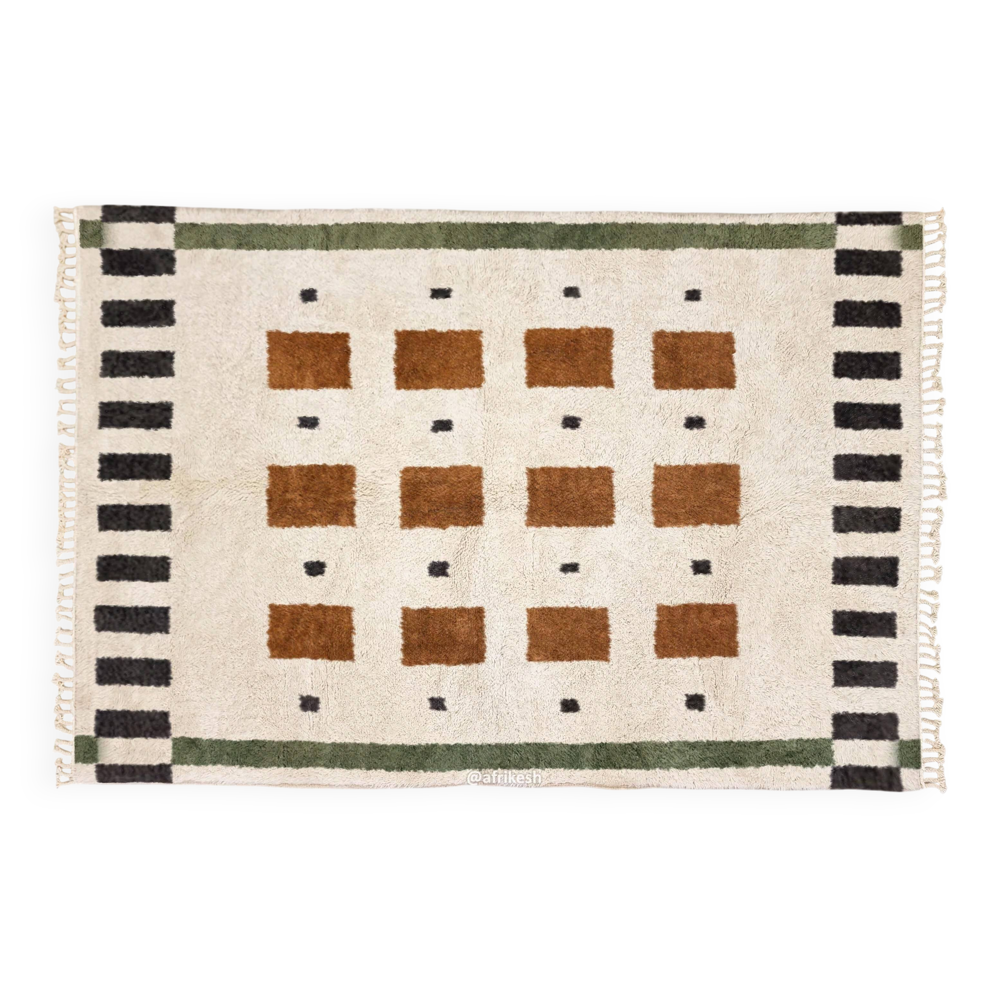 Tapis en laine marocain, tapis beni ouarain